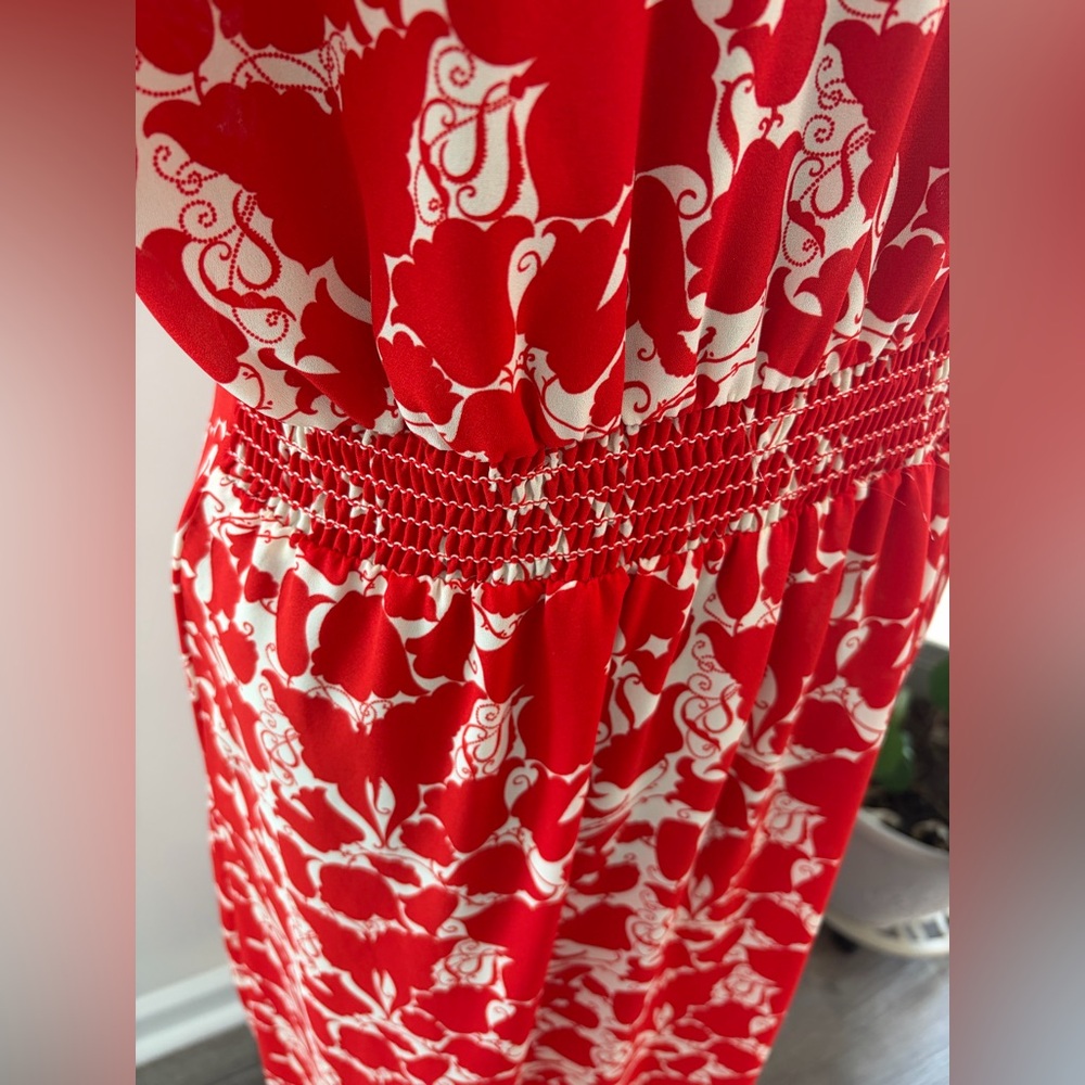 Max studio Red Floral Maxi Dress - Picture 5 of 7